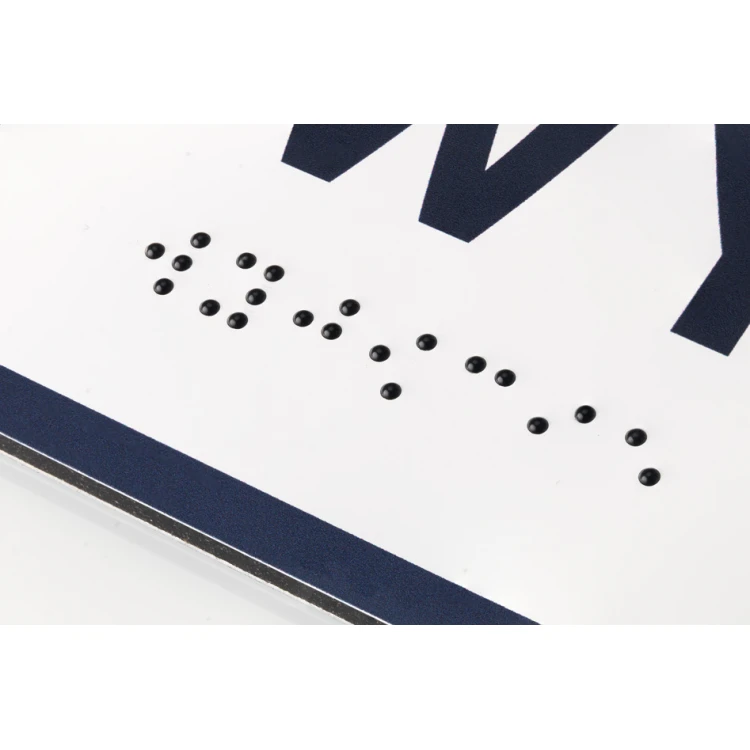 Laboratorium - tabliczka z białego dibondu z pismem Braille'a - wym. 200x50mm - MONO - TAB295