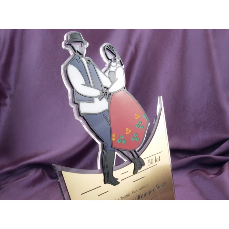 STATUETKA FOLKOWA PARA - model DTA14 - wysokość 33,5 cm